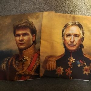 Cushion covers Patrick Swayze & Alan Rickman